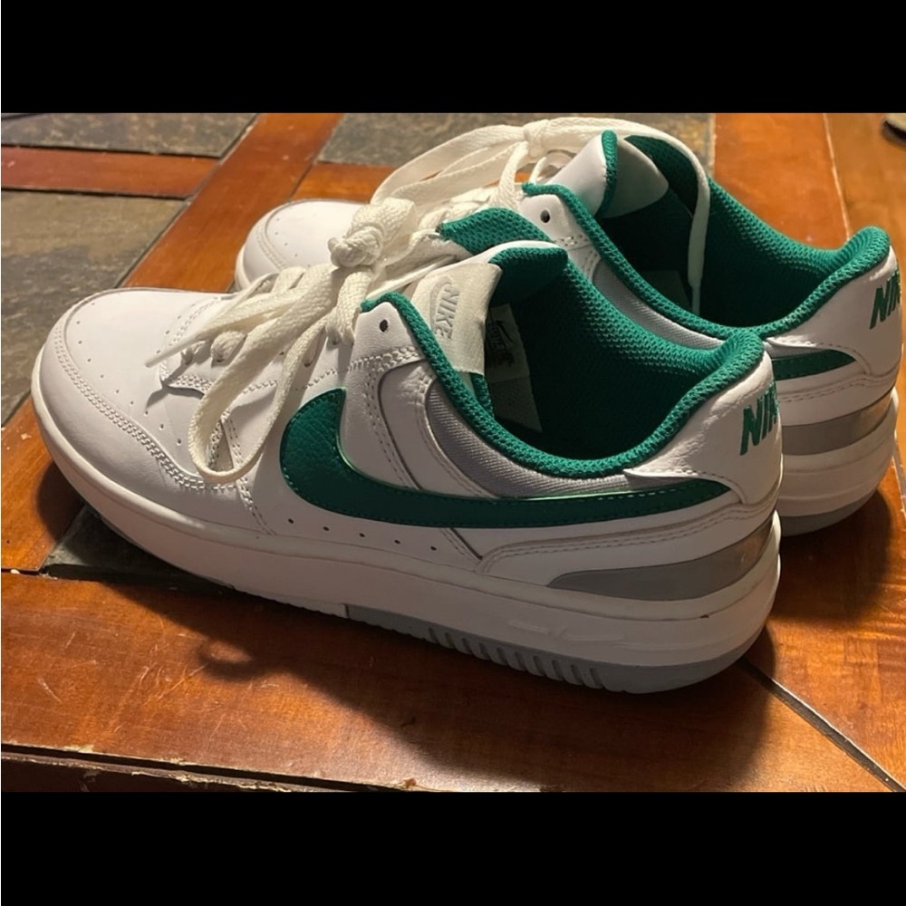 Nike Teal and White Athletic Shoes